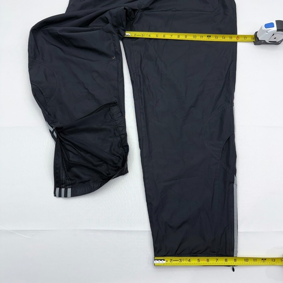 Vintage Y2K Adidas Windbreaker Track Pants Mens 2XL Ankle Zip Baggy Wide Leg - Picture 7 of 11